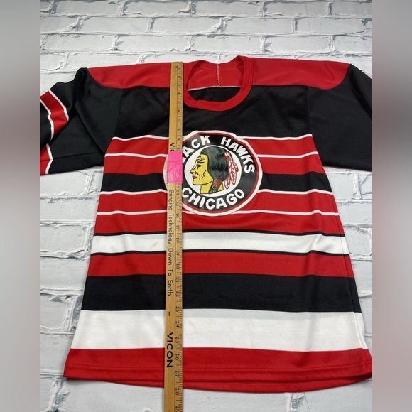 Vintage 90’s NHL Chicago Blackhawks CCM Hockey Jersey Men’s Sz S/M Rare - Picture 4 of 9